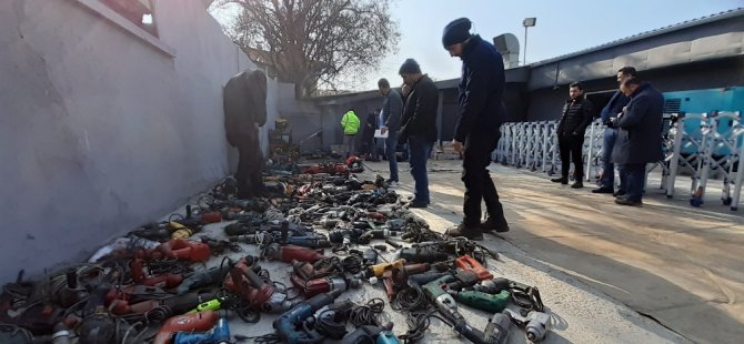 Ankara Polisi Çalıntı Elektrikli İnşaat Malzemelerini Tek Tek Buldu
