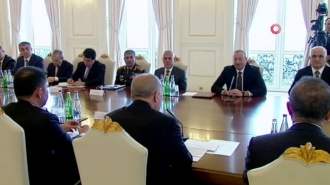 Cumhurbaşkanı Erdoğan, Aliyev İle Yüksek Düzeyli İşbirliği 8.toplantısı’na Başkanlık Etti