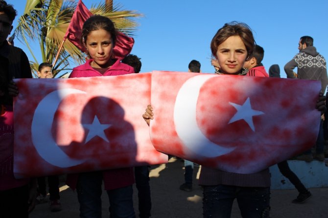 İdlib’de Tsk’ya Destek Gösterisi