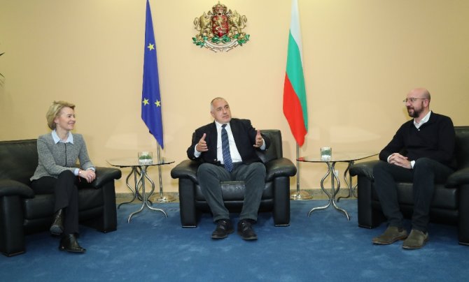 Ab Liderleri, Bulgaristan Başbakanı Borisov İle Türkiye Sınırını Havadan İnceledi