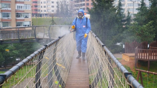 Ortahisar, Korona Virüsüne Karşı İlaçlanıyor