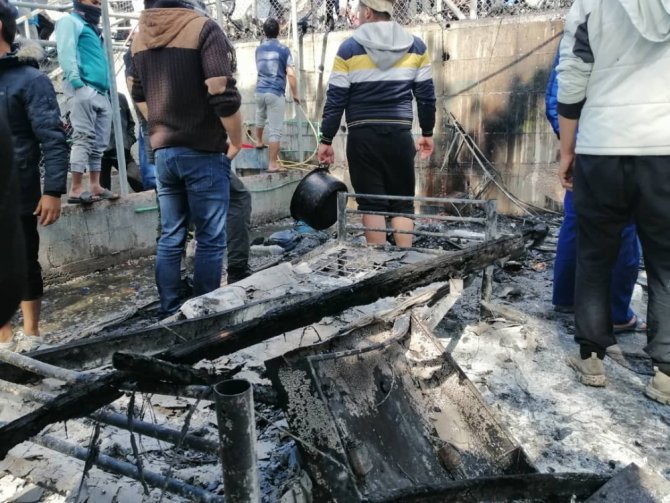 Yunanistan’da Göçmen Kampında Yangın: 4 Ölü, 1 Yaralı