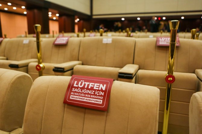 Cumhurbaşkanı Erdoğan’ın Basın Toplantısı Öncesinde Korona Virüsü Tedbirleri