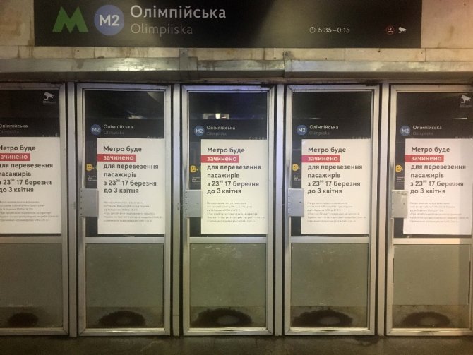 Ukrayna’da Korona Endişesi Nedeniyle Metrolar Kapatıldı