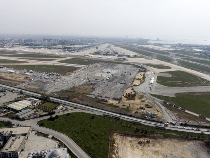 Atatürk Havalimanı’na Yapılan Pandemi Hastanesinin Temeli Ortaya Çıktı