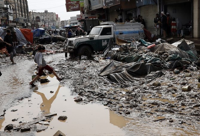 Yemen’de Şiddetli Yağış Sele Neden Oldu: 2 Ölü