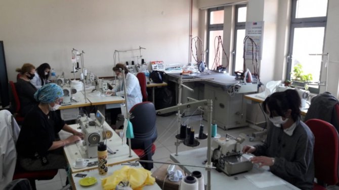 Giresun’da Salgının Başladığı Günden Bugüne Kadar 22 Bin 828 Maske Üretildi
