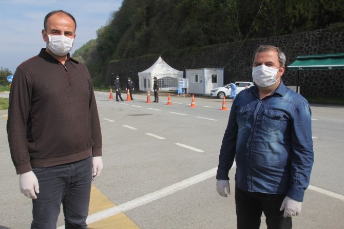 Trabzon-giresun Arasındaki Kontrol Noktasında Uygulamalar Devam Ediyor