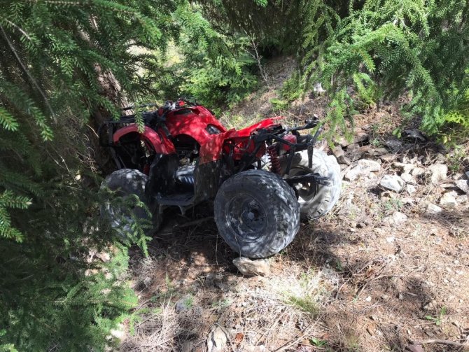Atv İle Gezmek İsteyen Yaşlı Adam Kaza Yaptı