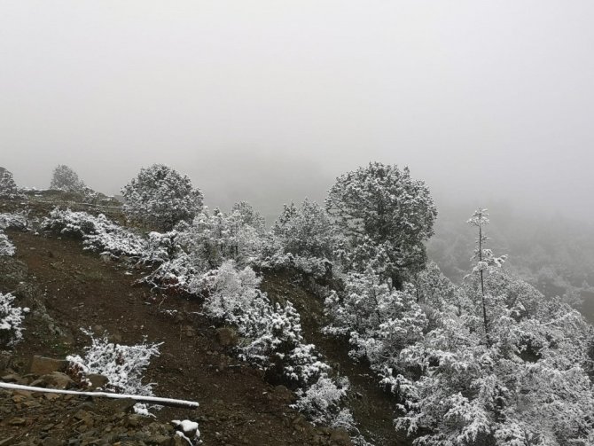 Artvin’de Nisan Ayında Kar Yağdı