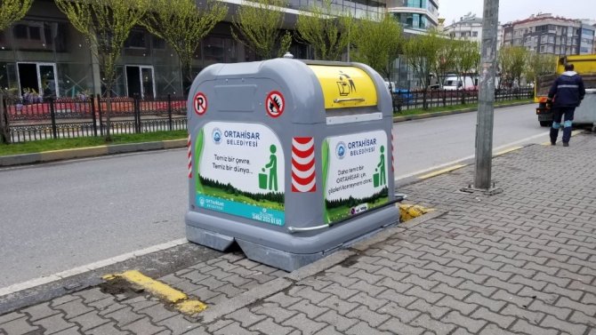 Ortahisar’a Hijyenik Çöp Konteynerleri