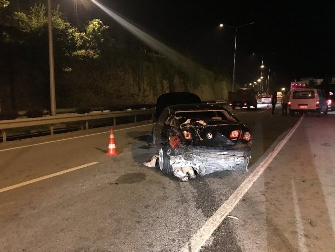 Giresun’da Trafik Kazası: 1 Yaralı