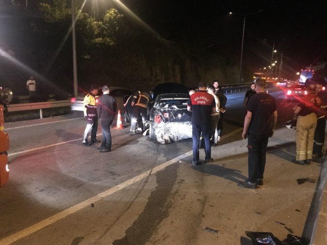 Giresun’da Trafik Kazası: 1 Yaralı