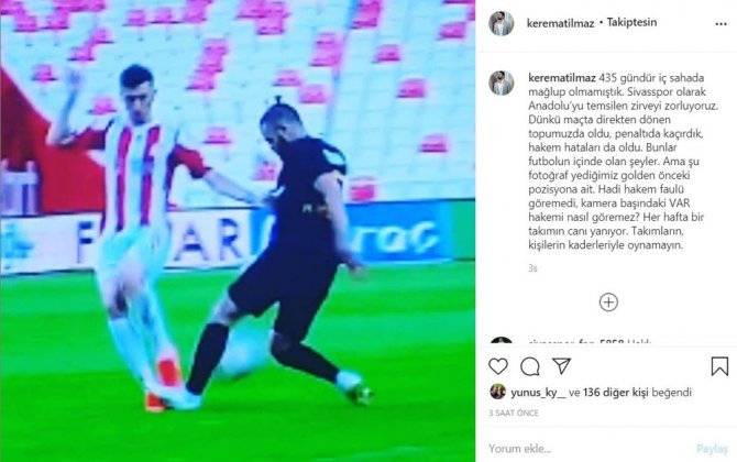 Sivasspor’dan Hakem Hatalarına Tepki!