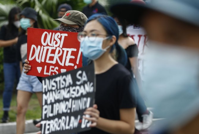 Filipinler’de Terörizmle Mücadele Yasası Protestoların Fitilini Ateşledi