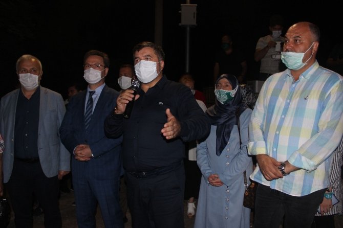 Giresun Kalesine Yerleştirilen Işıklı Giresun Tabelasının Açılışı Yapıldı