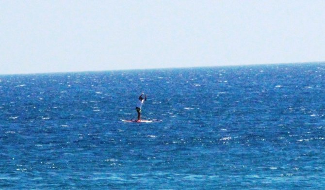 Bodrum’da Sörfçünün Zor Anları