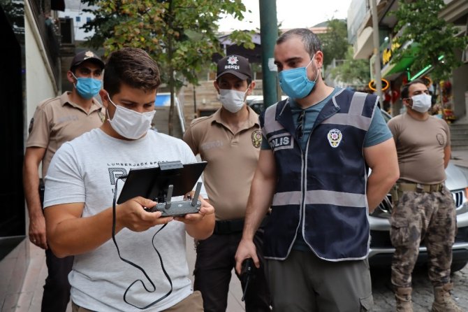 Gümüşhane’de Drone İle Maske Denetimi Başladı
