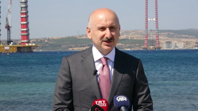 Bakan Karaismailoğlu, 318 Metre Yüksekten 1915 Çanakkale Köprüsünü İnceledi
