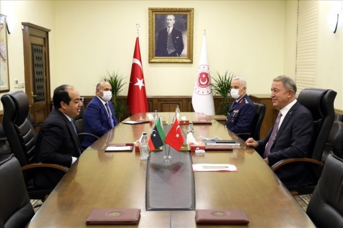 Bakan Akar, Libya Ulusal Mutabakat Hükümeti Başkanlık Konseyi Başkan Yardımcısı İle Görüştü