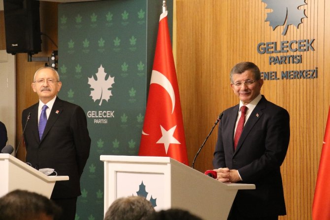 Chp Genel Başkanı Kılıçdaroğlu’ndan Davutoğlu’na Hayırlı Olsun Ziyareti