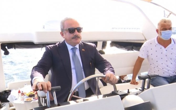 Tbmm Başkanı Şentop İle Pab Başkanı Baron Tekne Turuna Çıktı