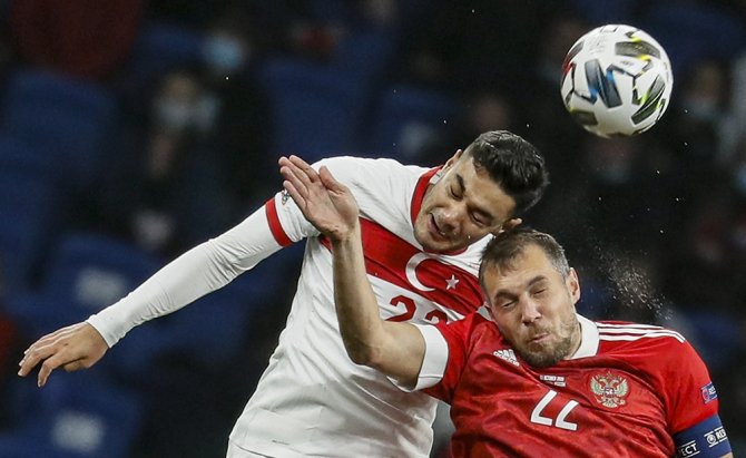 Uefa Uluslar B Ligi: Rusya: 1 - Türkiye: 0 (İlk Yarı)