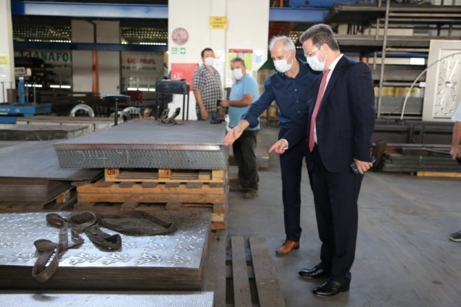 Vali Enver Ünlü, 1’inci Osb’de İncelemelerde Bulundu
