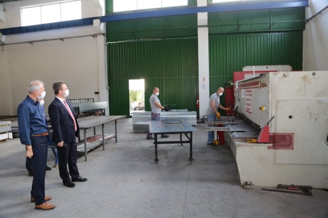 Vali Enver Ünlü, 1’inci Osb’de İncelemelerde Bulundu