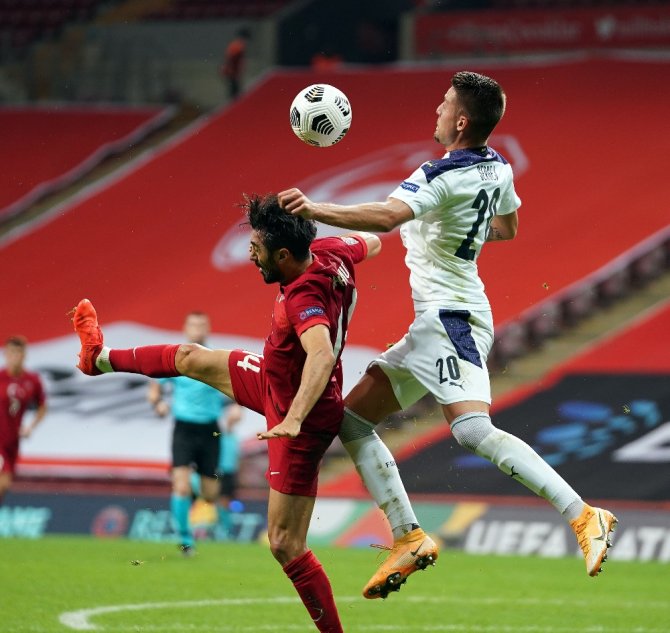 Uefa Uluslar Ligi: Türkiye: 0 - Sırbistan: 1 (İlk Yarı)
