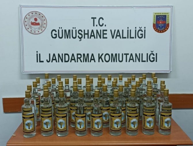 Gümüşhane’de Kaçak Alkol Ele Geçirildi