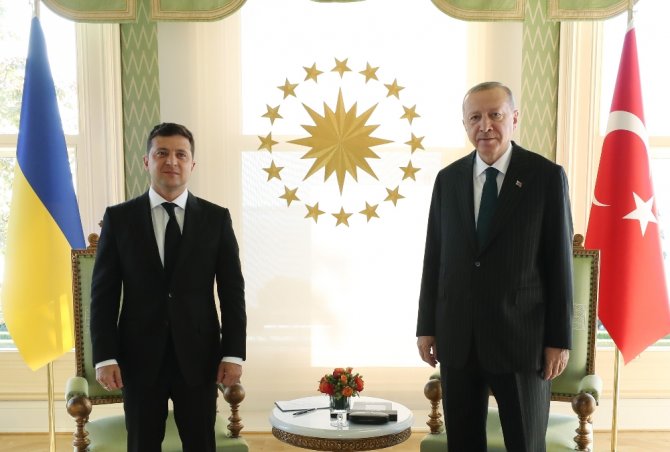 Cumhurbaşkanı Erdoğan Ukrayna Devlet Başkanı Volodimir Zelenski İle Bir Araya Geldi