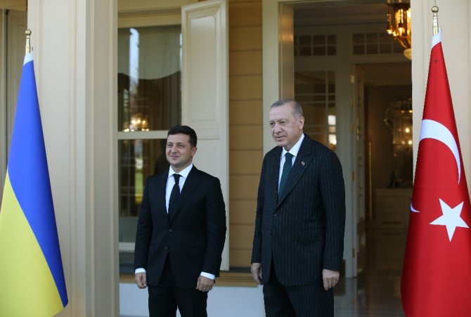 Cumhurbaşkanı Erdoğan Ukrayna Devlet Başkanı Volodimir Zelenski İle Bir Araya Geldi