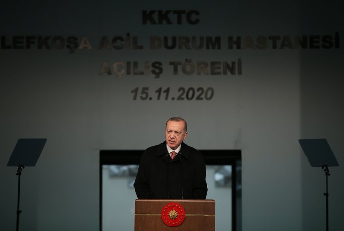 Cumhurbaşkanı Erdoğan, Lefkoşa’daki Acil Durum Hastanesi’nin Açılış Törenine Katıldı