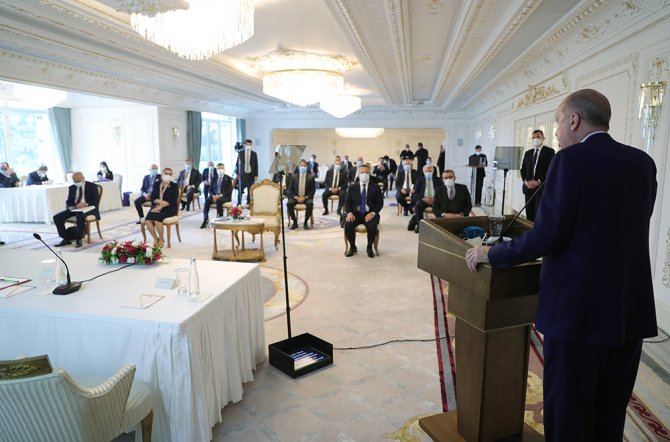 Cumhurbaşkanı Erdoğan Tim Heyeti Kabulü Devam Ediyor