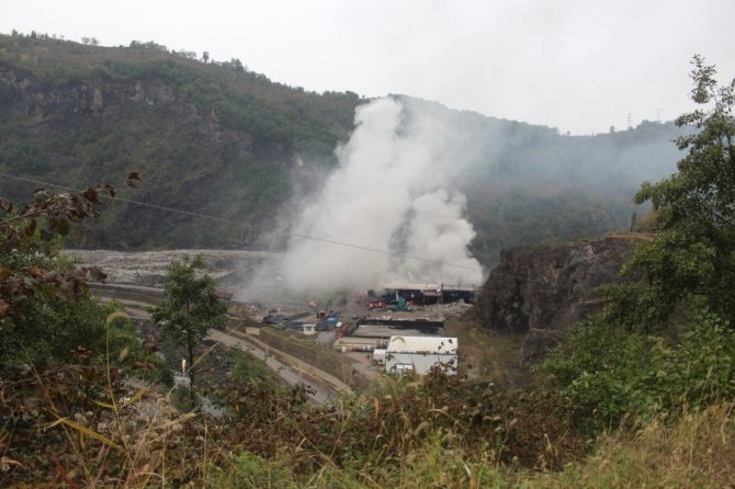 Giresun’da Çöp Tesisinde Yangın