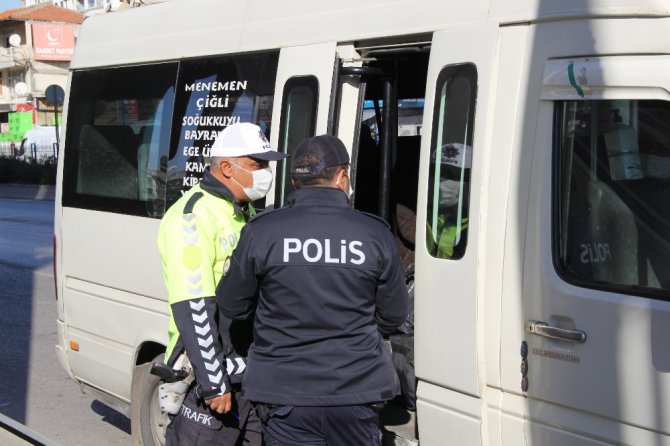 Vakaların Arttığı İzmir’de Toplu Taşıma Araçlarında Korona Virüs Denetimi