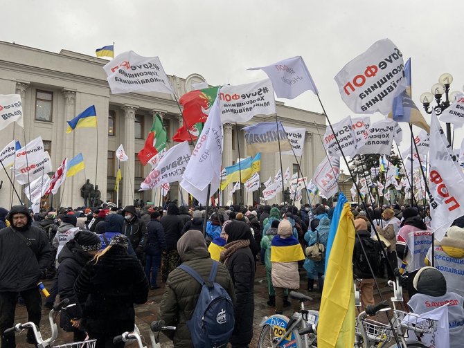 Ukrayna’da Karantina Protestosu