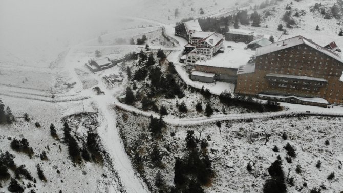Kartalkaya Beyaza Büründü
