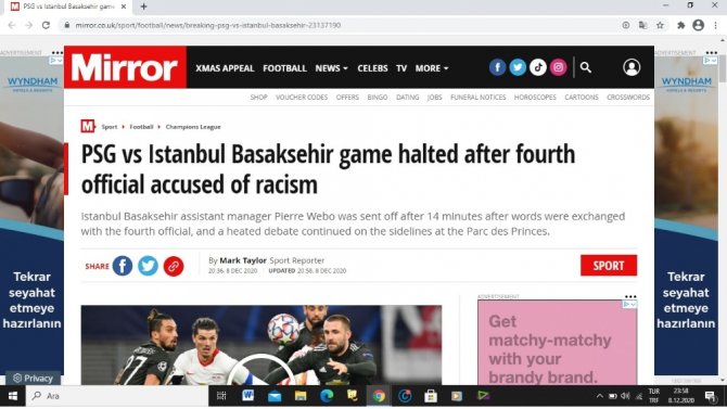 Başakşehir’e Yapılan Irkçı Saldırı, Avrupa Basının Gündeminde