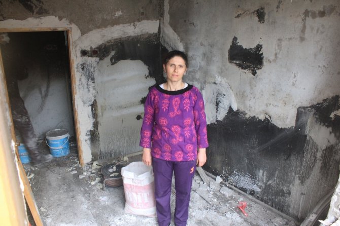 Yanan Evi İçin Gözyaşı Döken O Anne Yardım Bekliyor