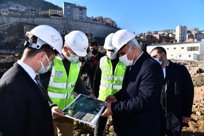 Çömlekçi Kentsel Dönüşüm Projesi’nin 1. Etap Çalışmaları Sürüyor