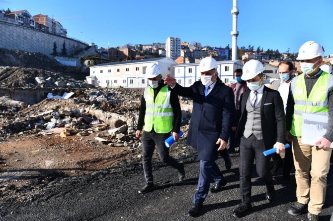 Çömlekçi Kentsel Dönüşüm Projesi’nin 1. Etap Çalışmaları Sürüyor