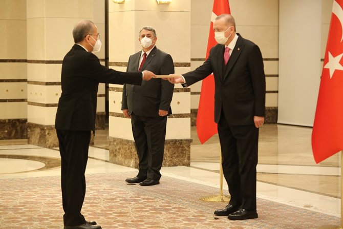 Cumhurbaşkanı Erdoğan, Japonya Büyükelçisini Kabul Etti