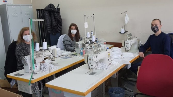 Giresun Halk Eğitim Merkezi 1.5 Milyon Maske Üretti