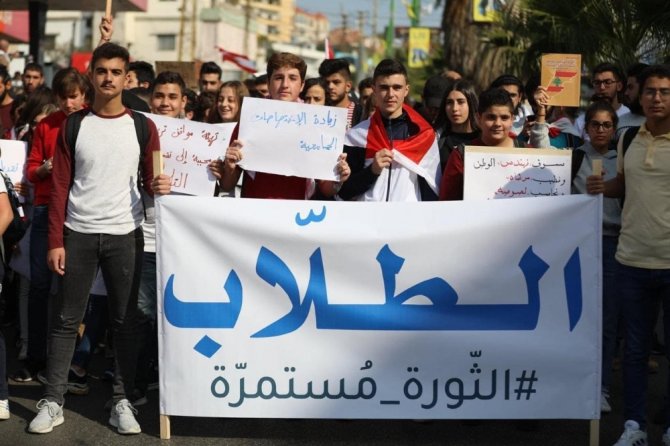 Lübnan’da Hükümeti Protesto Eden Öğrenciler Polisle Çatıştı