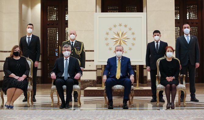 Cumhurbaşkanı Erdoğan, Slovakya Büyükelçisini Kabul Etti