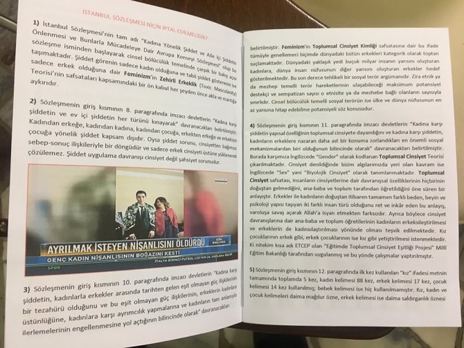 İstanbul Sözleşmesi Karşıtı Kitapçıklar Tbmm’de Dağıtıldı
