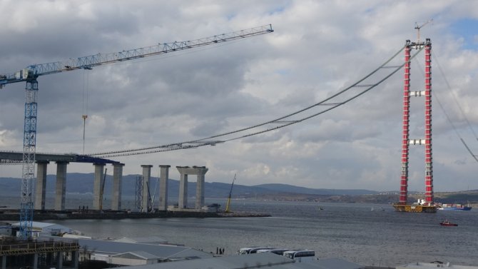 Çanakkale 1915 Köprüsü ‘Kedi Yolu’nun Yüzde 70’i Tamamlandı