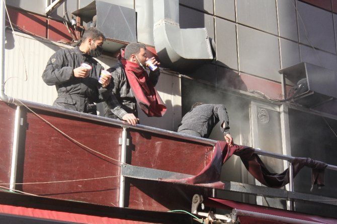 Samsun’da Lokantada Yangın Paniği